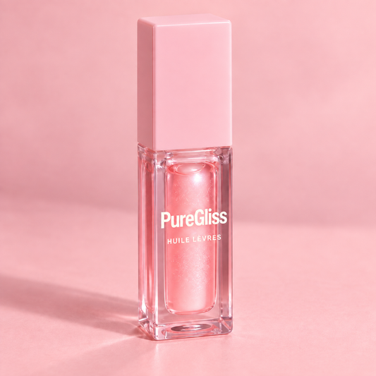 Huile Lèvres Hydratante & Glossy — présentation personnalisée PureGliss
