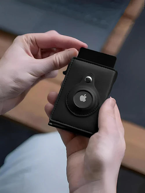 Portefeuille slim RFID carbone – Compatible AirTag, mixte (homme & femme) PureGliss