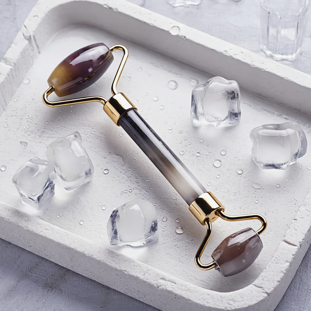 Roller froid visage métal – massage rafraîchissant PureGliss